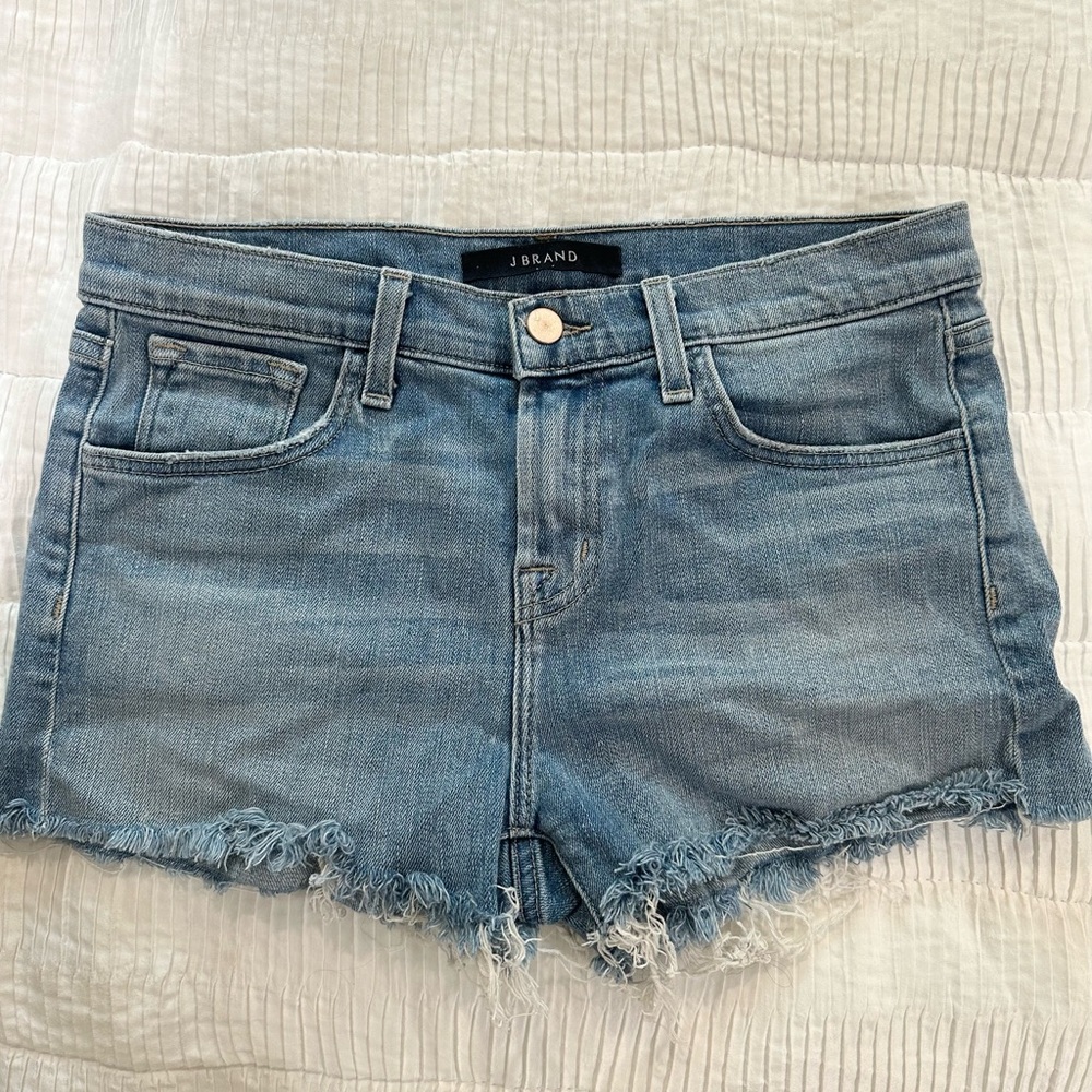 J Brand low rise denim shorts